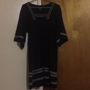 Black and silver dress